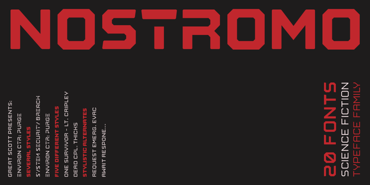 Nostromo Font Poster 1
