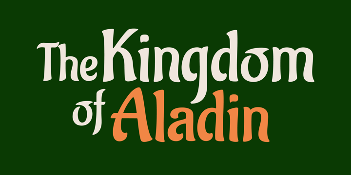 Aladin Pro Font Poster 1