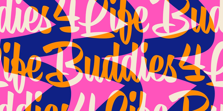 Buddies Font Poster 4