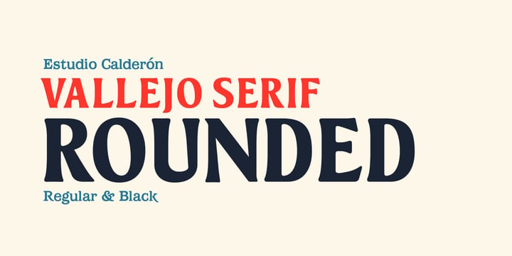 Vallejo Serif Rounded Font Poster 1