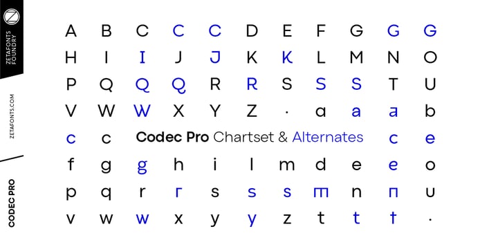 Codec Pro Font Poster 6