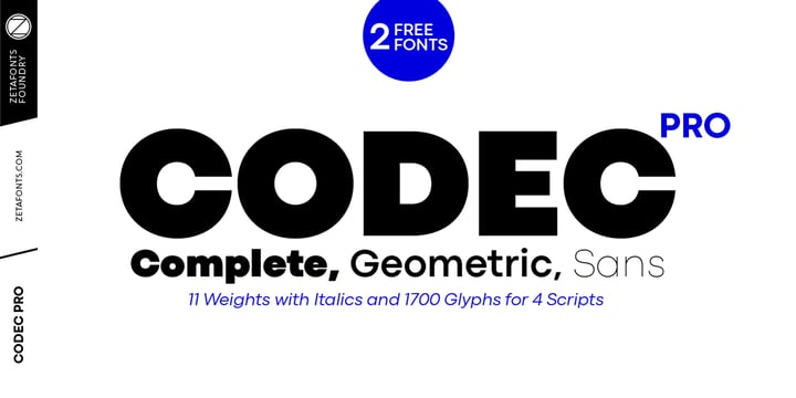 Codec Pro Font Poster 1