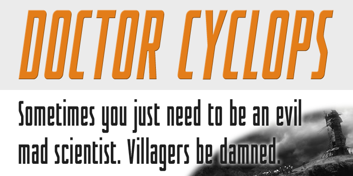 Doctor Cyclops Font Poster 1