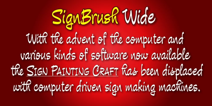 Sign Brush Font Poster 4