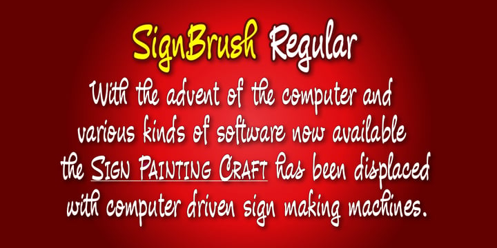 Sign Brush Font Poster 3