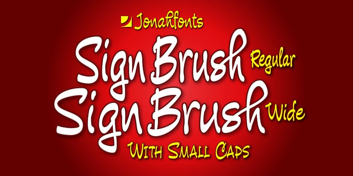 Sign Brush Font Poster 1