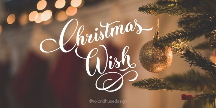 Christmas Wish Font Poster 3