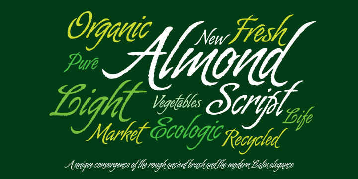 Almond Script Font Poster 1