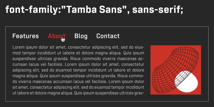 Tamba Sans Font Poster 8