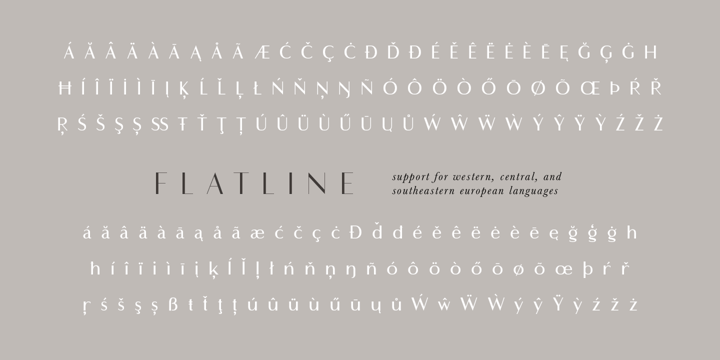 Flatline Sans Font Webfont Desktop Myfonts