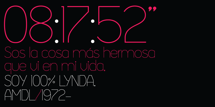 Lynda Font Poster 1