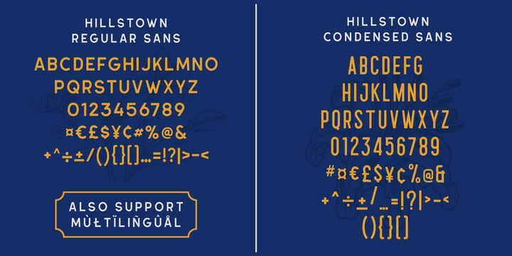Hillstown Font Poster 4