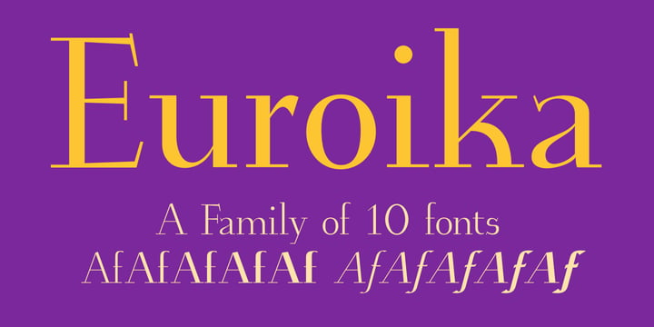Euroika Font Poster 1
