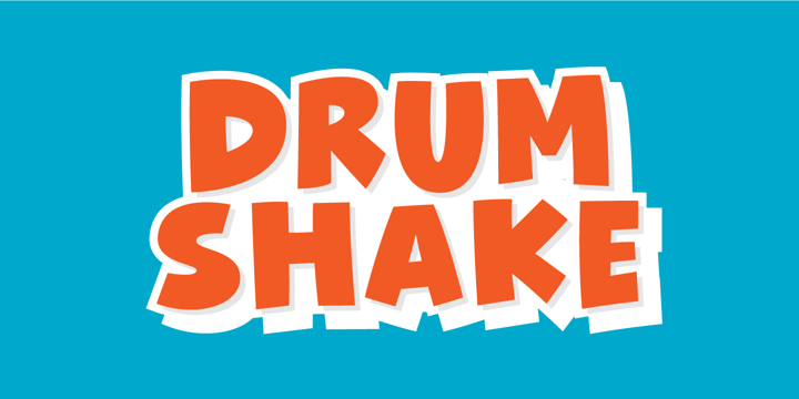 Drum Shake Font Poster 1