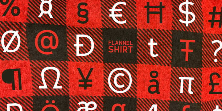 Flannel Shirt BB Font Poster 1