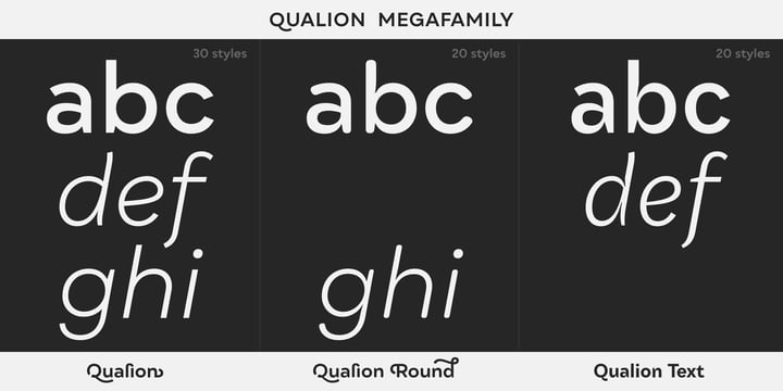 Qualion Round Font Poster 13