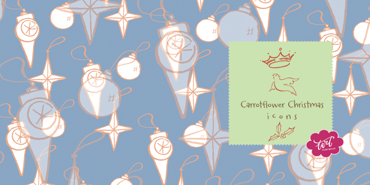 Carrotflower Christmas Icons Font Poster 4