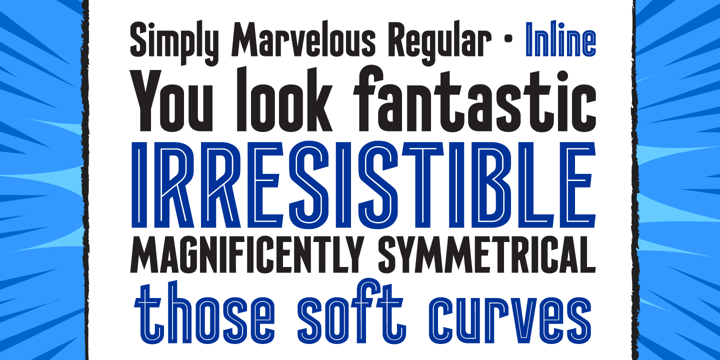 Simply Marvelous Font Poster 3