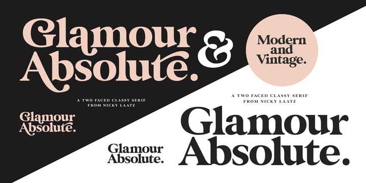 Glamour Absolute Font Poster 1