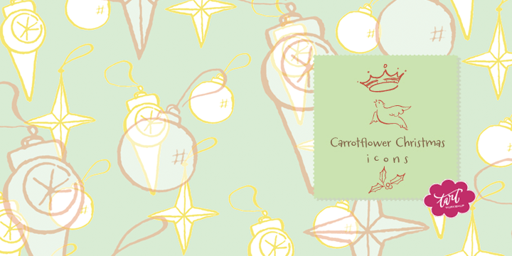 Carrotflower Christmas Icons Font Poster 6