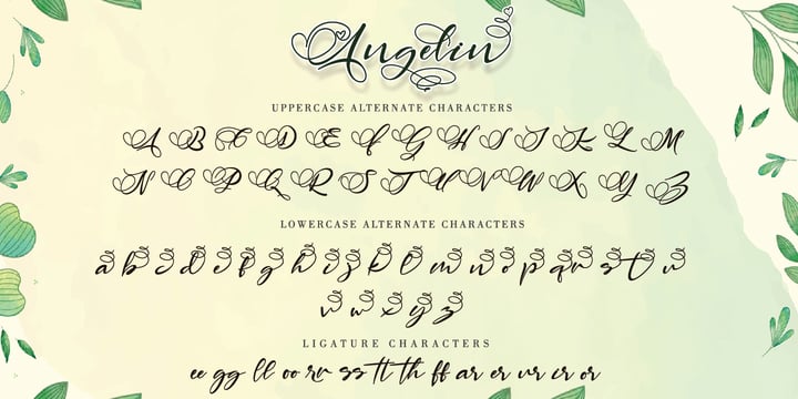 Angelin Love Font Poster 9