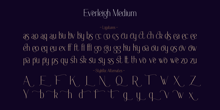 Everleigh Duo Font Poster 9