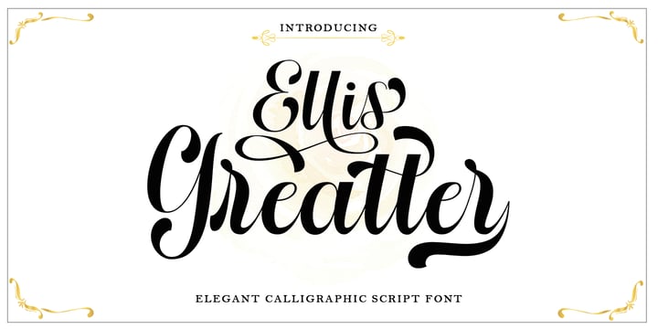 Ellis Greatter Font Poster 1