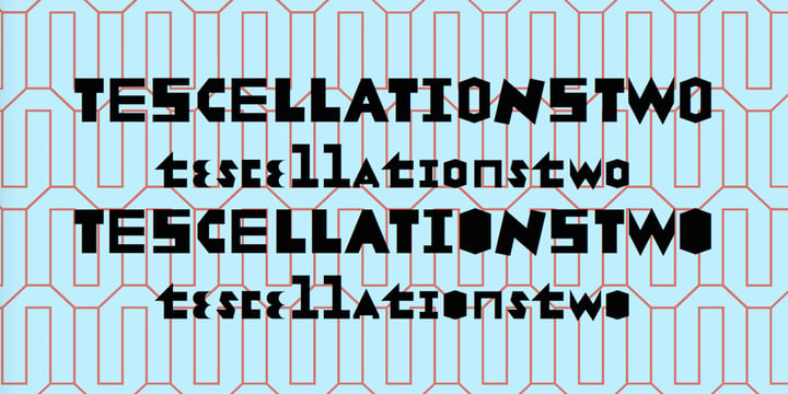 Tescellations Font Poster 4