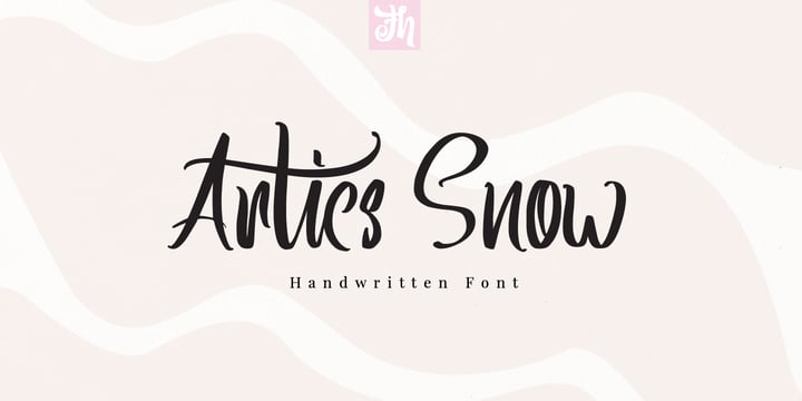Artics Snow Font Poster 1