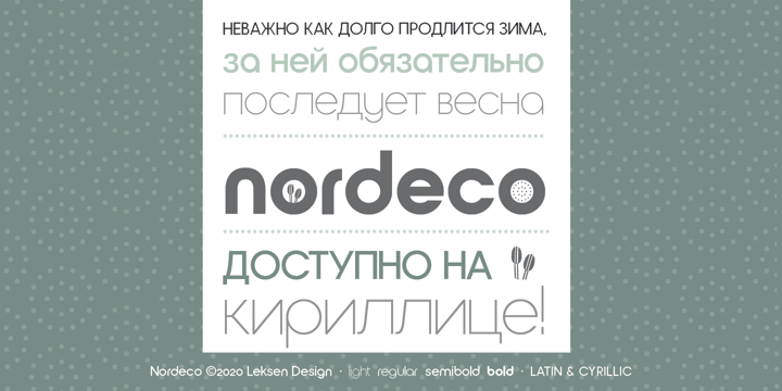 Nordeco Font Poster 7