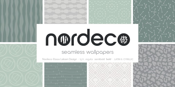 Nordeco Font Poster 2
