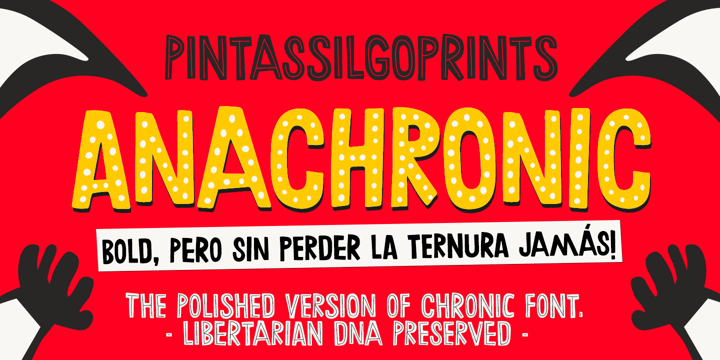 Anachronic Font Poster 1