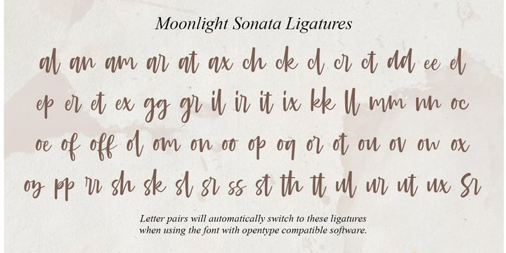 Moonlight Sonata Font Poster 3