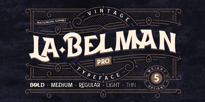 La Belman Pro Font Poster 1