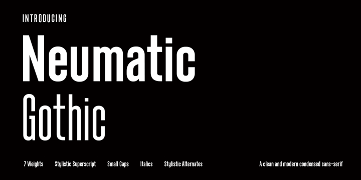 Neumatic Gothic Font Poster 1