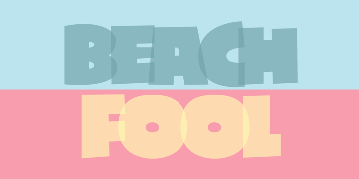 Beach Fool Font Poster 1