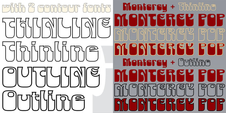 Monterey Pop Font Poster 7