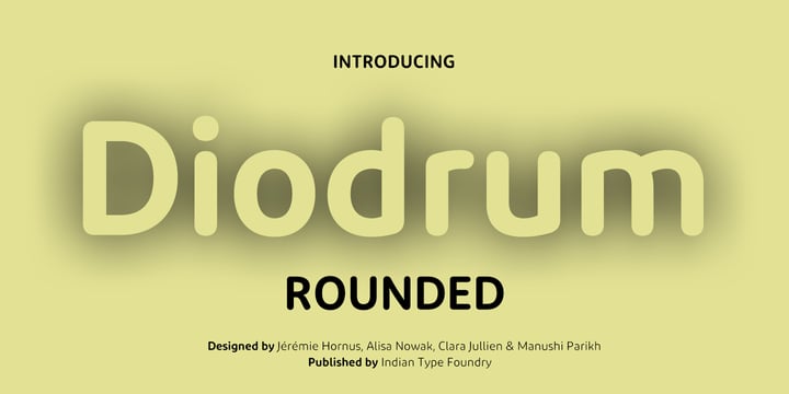 Diodrum Rounded Font Poster 1