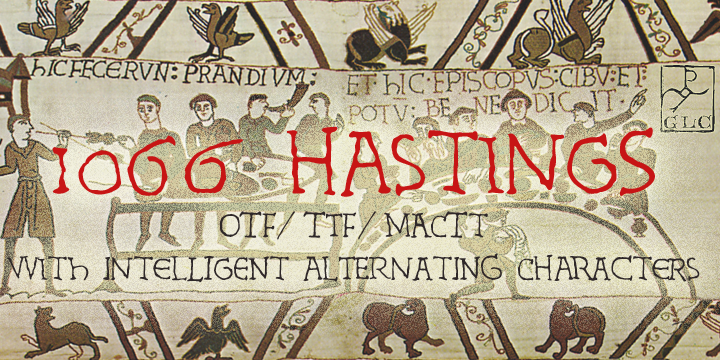 1066 Hastings Font Poster 1