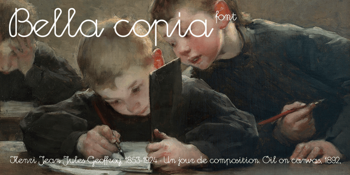 Bella Copia Font Poster 10