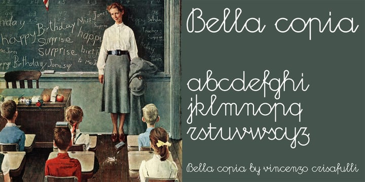 Bella Copia Font Poster 3