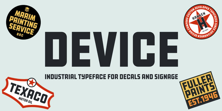 Device Font Poster 1