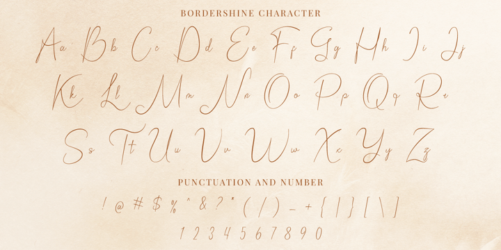 Bordershine Script Font Poster 15