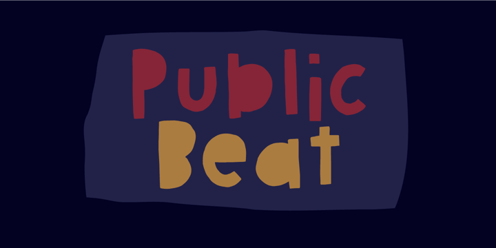 Public Beat Font Poster 1