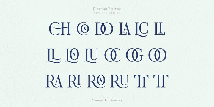 Rustler Barter Font Poster 3