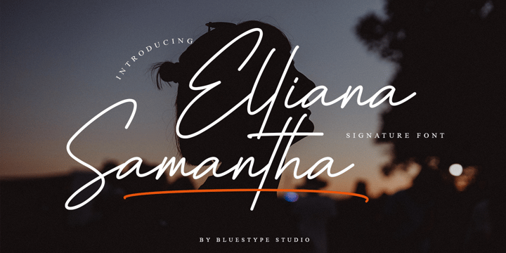 Elliana Samantha Font Poster 1