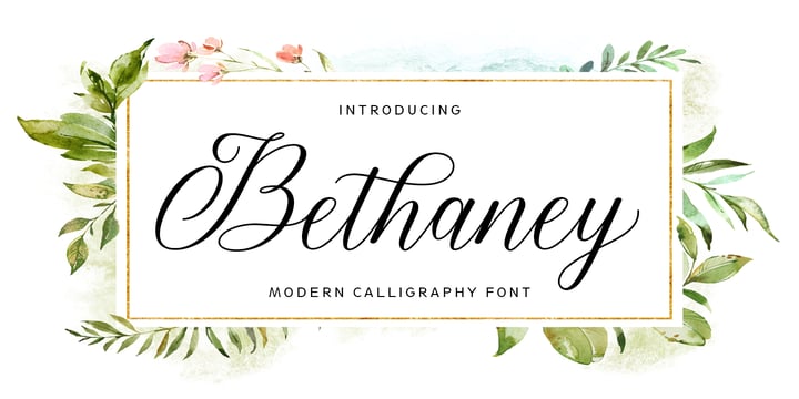 Bethaney Script Font Poster 1