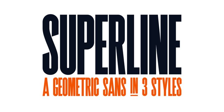 Superline Font Poster 10