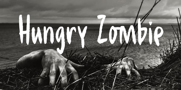 Hungry Zombie Font Poster 1