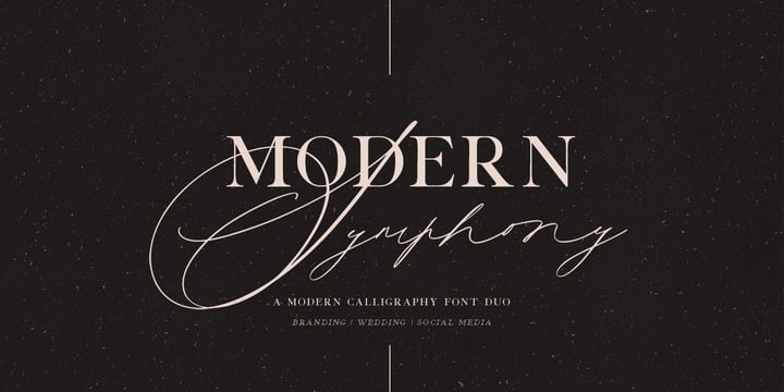 Modern Symphony Font Poster 1